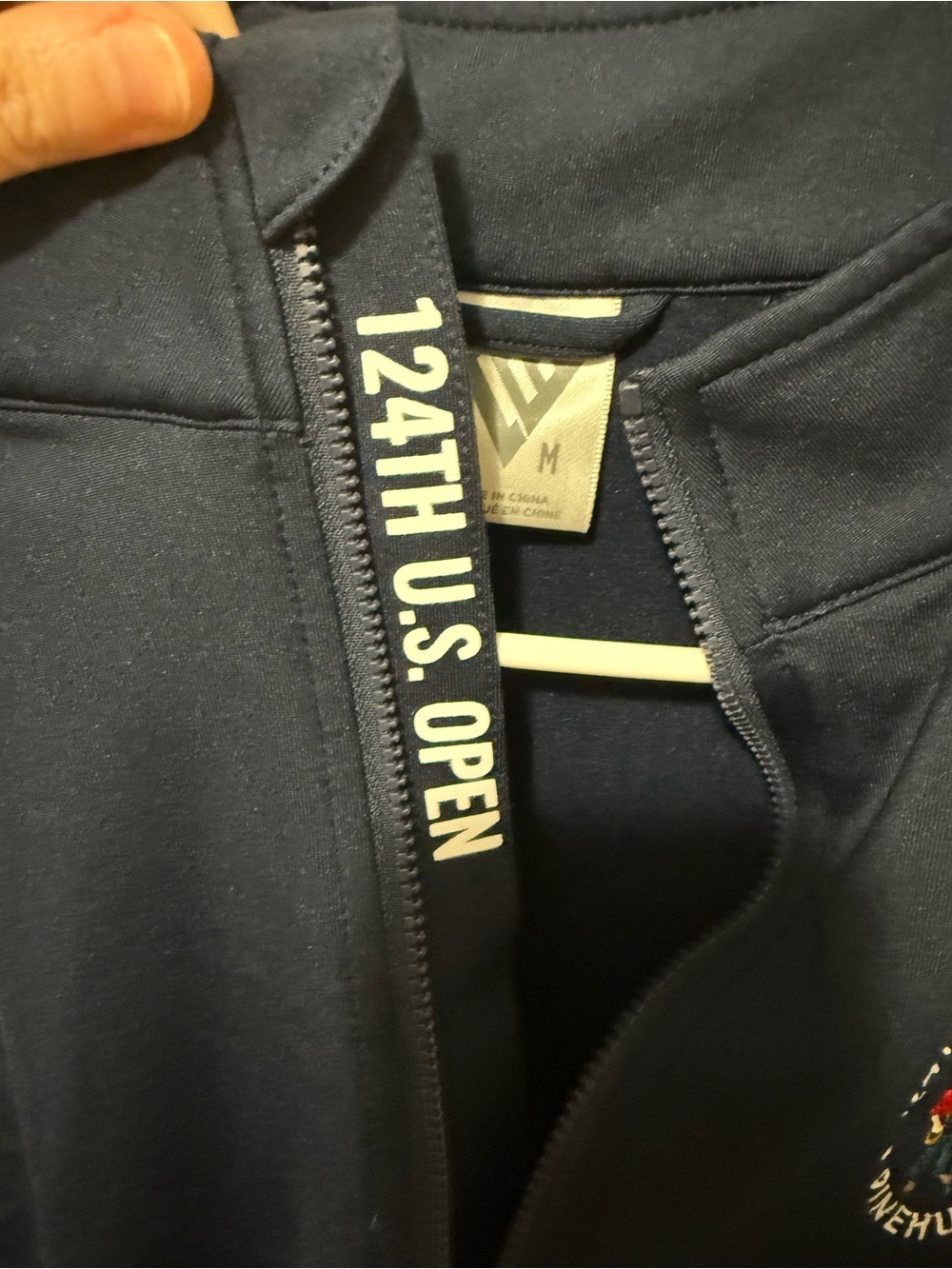 Levelwear Navy Quarter-Zip Pullover with Pinehurst U.S. Open Logo - Picture 4 of 9